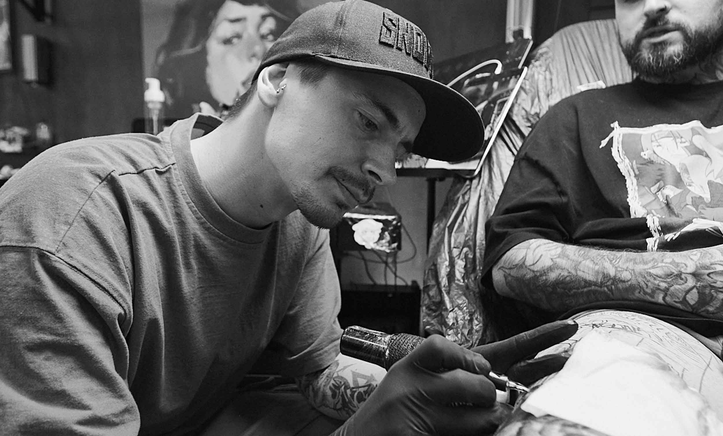 snower tattoo at work