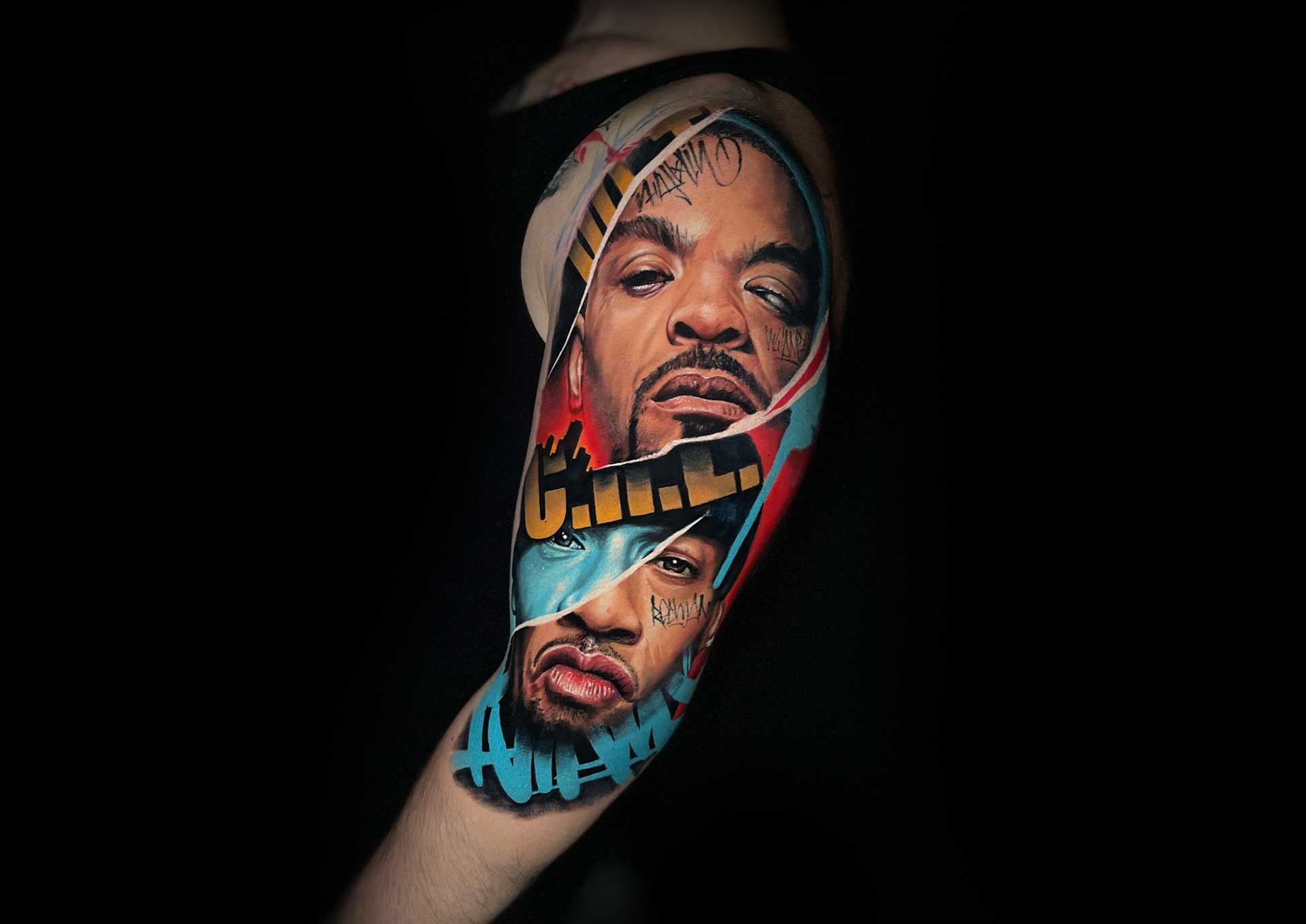 Xzibit tattoo Snower Tatoo